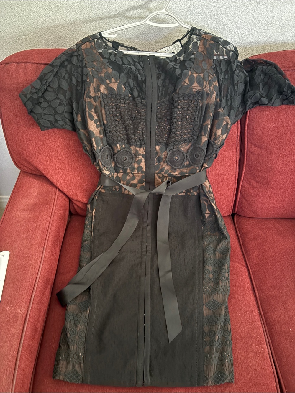 Beguile by Byron Lars Black Lace Sheath Dress 🖤✨